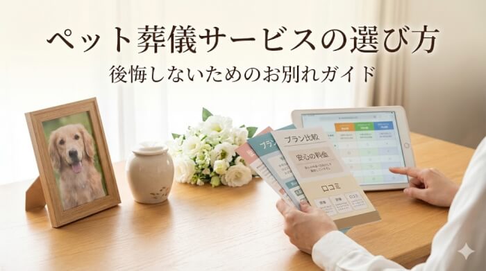 ペット葬儀サービスの選び方